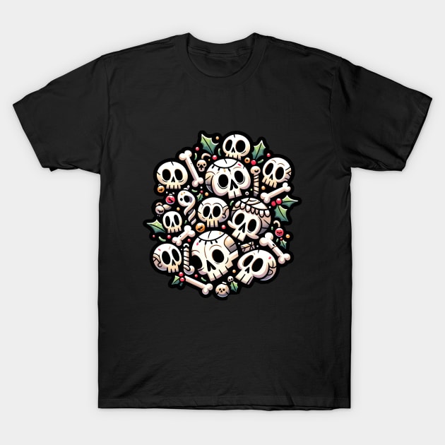 Deck the halls with skulls and bodies T-Shirt by OddHouse